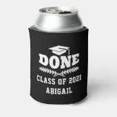 Klasse van 2021 Gedaan Graduated Custom Blikjeskoeler (Blikje Achterkant)