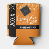 Klasse van 2021 Graduation Party Sinaasappel Blikjeskoeler (Voorkant)