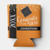 Klasse van 2021 Graduation Party Sinaasappel Blikjeskoeler (Achterkant)