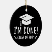 Klasse van 2021, ik ben Gereed Afstuderen Keramisch Ornament (Rechts)