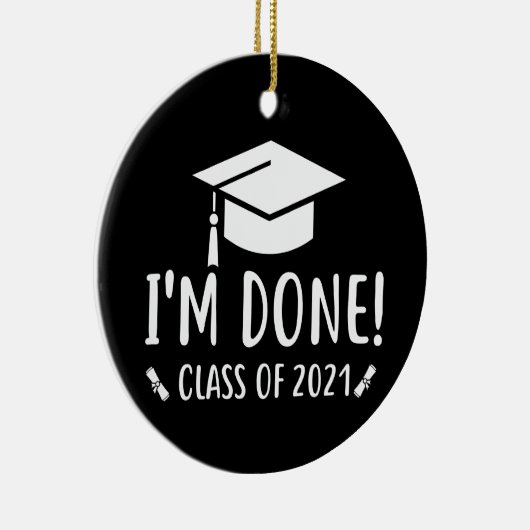 Klasse van 2021, ik ben Gereed Afstuderen Keramisch Ornament (Rechts)