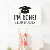 Klasse van 2021, ik ben Gereed Afstuderen Spandoek (Insitu)