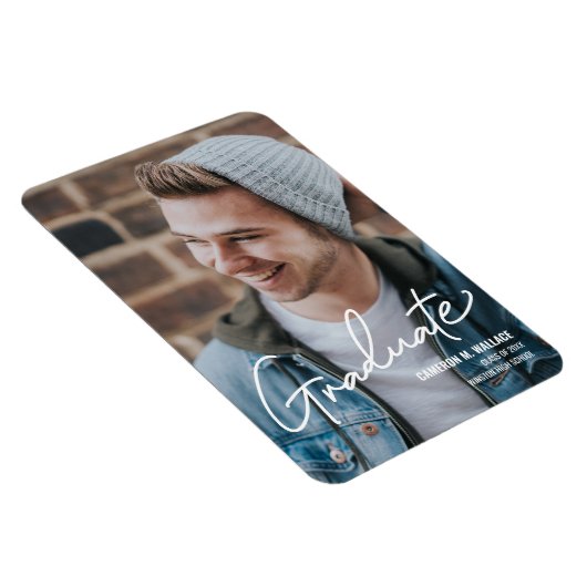 Klasse van 2021 Moderne bekendmaking Afstuderen Magneet (Rechterzijde)