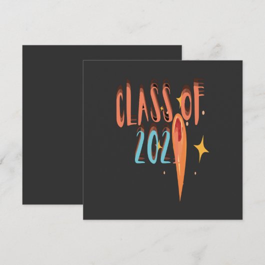 Klasse van 2021 programmakaart (Voorkant / Achterkant)