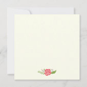 Klasse van 2021 roze afstuderen aan de florale gre kaart (Achterkant)