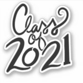 Klasse van 2021 Senior Open Huis Afstuderen Sticker (Voorkant)