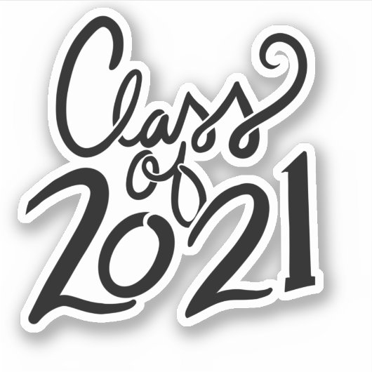 Klasse van 2021 Senior Open Huis Afstuderen Sticker (Voorkant)
