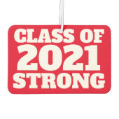 Klasse van 2021 sterke, gedurfde rode senior luchtverfrisser (Achterkant)