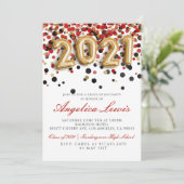 Klasse van 2021 Uitnodiging voor afstudeerfeest (Staand voorkant)