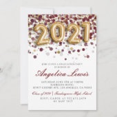 Klasse van 2021 Uitnodiging voor afstudeerfeest (Voorkant)