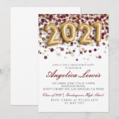 Klasse van 2021 Uitnodiging voor afstudeerfeest (Voorkant / Achterkant)