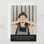 Klasse van 2022 Aangepast Afstuderen voor fotocoll Aankondiging (Achterkant)