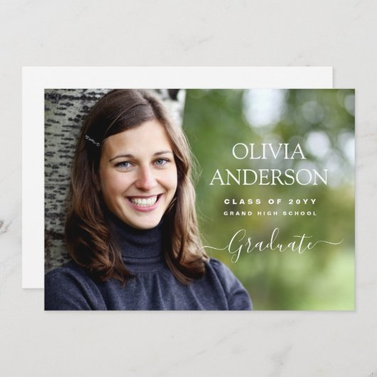 Klasse van 2022 Aankondiging Foto Afstuderen 2022 (Voorkant / Achterkant)