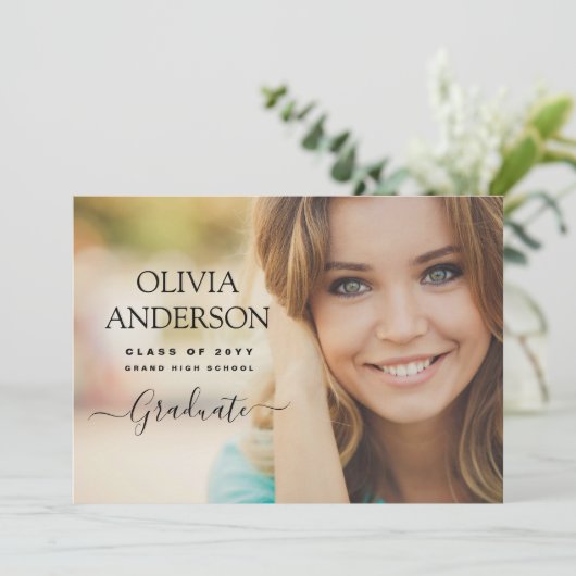 Klasse van 2022 Aankondiging Foto Afstuderen 2022 (Staand voorkant)