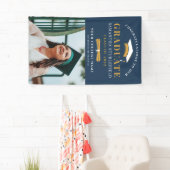 Klasse van 2022 Afstudeerder Photo Gold Black Afst Spandoek (Insitu)