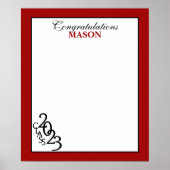 Klasse van 2022 Afstuderen Autograaf Keepomwille P Poster (Voorkant)