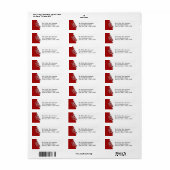 Klasse van 2022 Afstuderen Kleur bewerkbaar Etiket (Full Sheet)