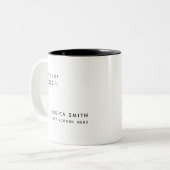 Klasse van 2022 Afstuderen Moderne Eenvoudige Mok (Voorkant links)