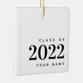 Klasse van 2022 Afstuderen Moderne Kerstmis Keramisch Ornament (Rechts)
