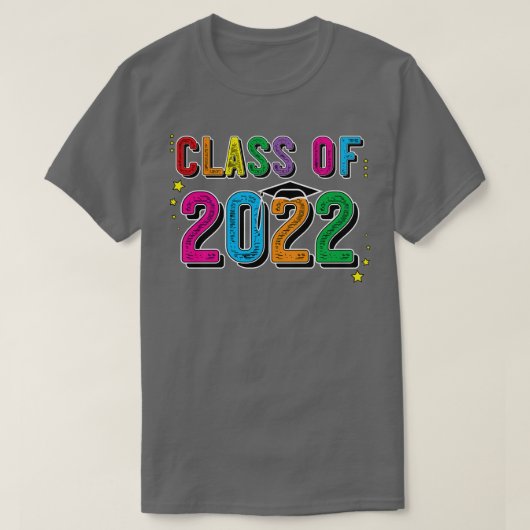 Klasse van 2022 Afstuderen senior T-shirt (Design voorkant)
