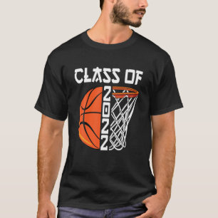 Klasse van 2022 Basketball Player Gift Afstuderen T-shirt