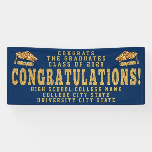 KLASSE VAN 2022: Eigen Afstuderen van de School vo Spandoek (Horizontaal)