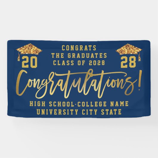 KLASSE VAN 2022: Eigen Afstuderen van de School vo Spandoek (Horizontaal)