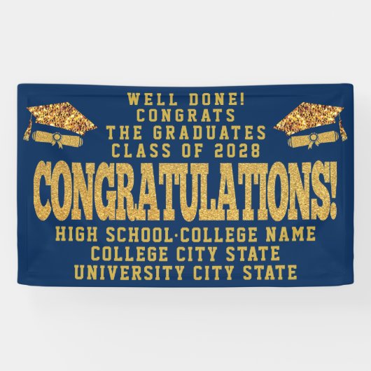 KLASSE VAN 2022: Eigen Afstuderen van de School vo Spandoek (Horizontaal)