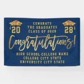 KLASSE VAN 2022: Eigen Afstuderen van de School vo Spandoek (Horizontaal)