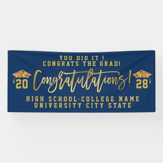 KLASSE VAN 2022: Eigen Afstuderen van de School vo Spandoek (Horizontaal)