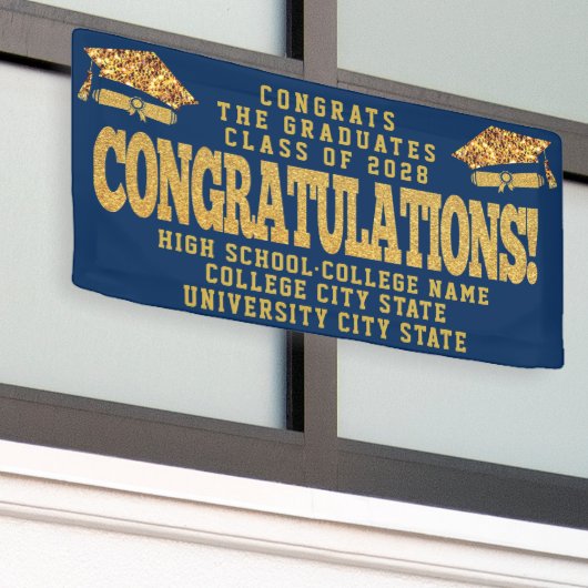 KLASSE VAN 2022: Eigen Afstuderen van de School vo Spandoek (Buitenkant Gebouw)