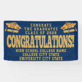 KLASSE VAN 2022: Eigen Afstuderen van de School vo Spandoek (Horizontaal)