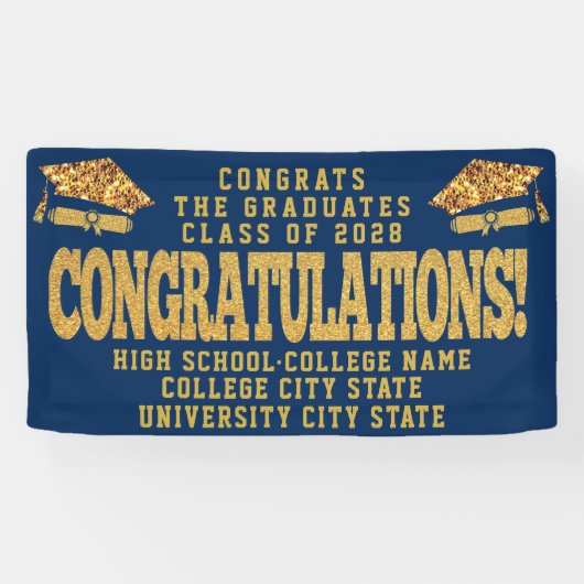 KLASSE VAN 2022: Eigen Afstuderen van de School vo Spandoek (Horizontaal)