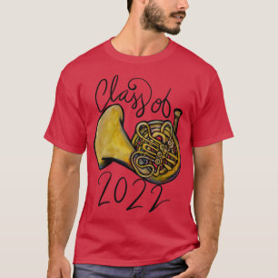 Klasse van 2022 Franse hoorn T-shirt