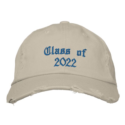 Klasse van 2022 geborduurd Pet (Voorkant)