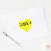 Klasse van 2022 Gele Sticker van het hart van Janz (Envelop)