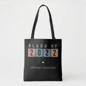 Klasse van 2022 Geslaggeschenken aan het schoolcol Tote Bag (Voorkant)