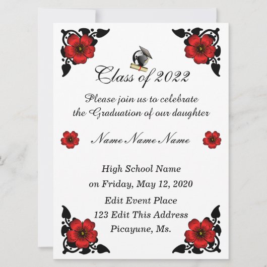 Klasse van 2022 Graduatie-uitnodigingen Kaart (Voorkant)