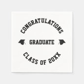 Klasse van 2022 het jaar afstuderen van de douanen servet (Voorkant)