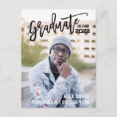 Klasse van 2022 het Moderne Afstuderen van de Foto Uitnodiging Briefkaart (Voorkant)