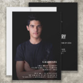 Klasse van 2022 Jongen Graduation Party Foto Kaart