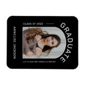 Klasse van 2022 minimalistische, eenvoudige afstud magneet (Horizontaal)