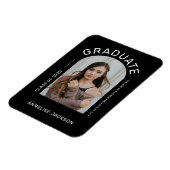 Klasse van 2022 minimalistische, eenvoudige afstud magneet (Linkerzijde)