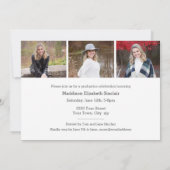 Klasse van 2022 Moderne Foto Afstuderen Invitation Kaart (Achterkant)