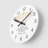 Klasse van 2022 Nurse RN Caduceus Custom Afstudere Ronde Klok (Hoek)