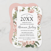 Klasse van 2022 roze Afstuderen Kaart (Voorkant / Achterkant)