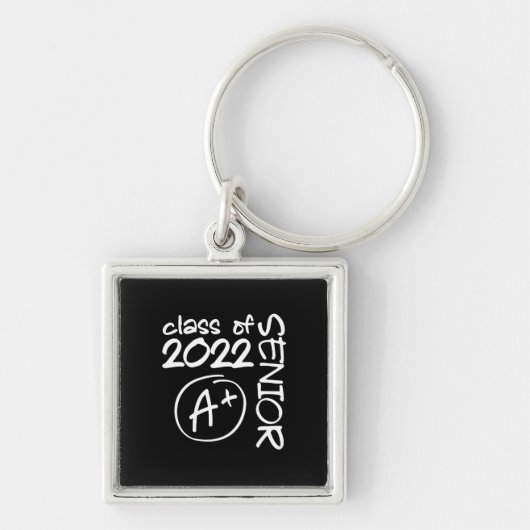 Klasse van 2022 Senior A+-Afstuderen Sleutelhanger (Voorkant)