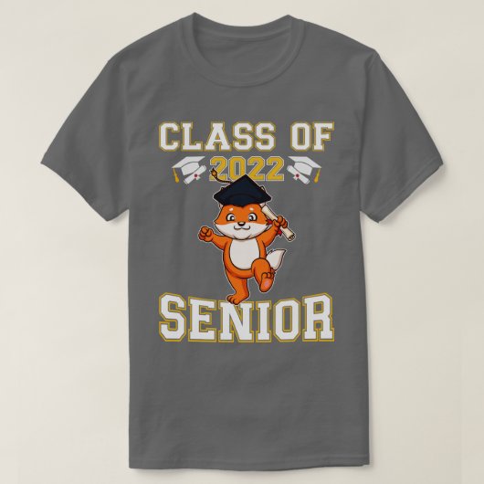 Klasse van 2022 Senior Afstuderen Funny Afstuderen T-shirt (Design voorkant)