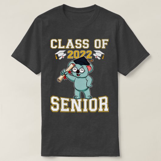 Klasse van 2022 Senior Afstuderen Funny Afstuderen T-shirt (Design voorkant)