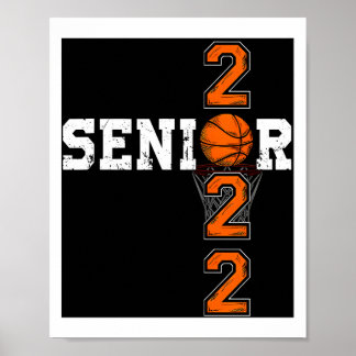 Klasse van 2022 Senior Night Basketball Poster